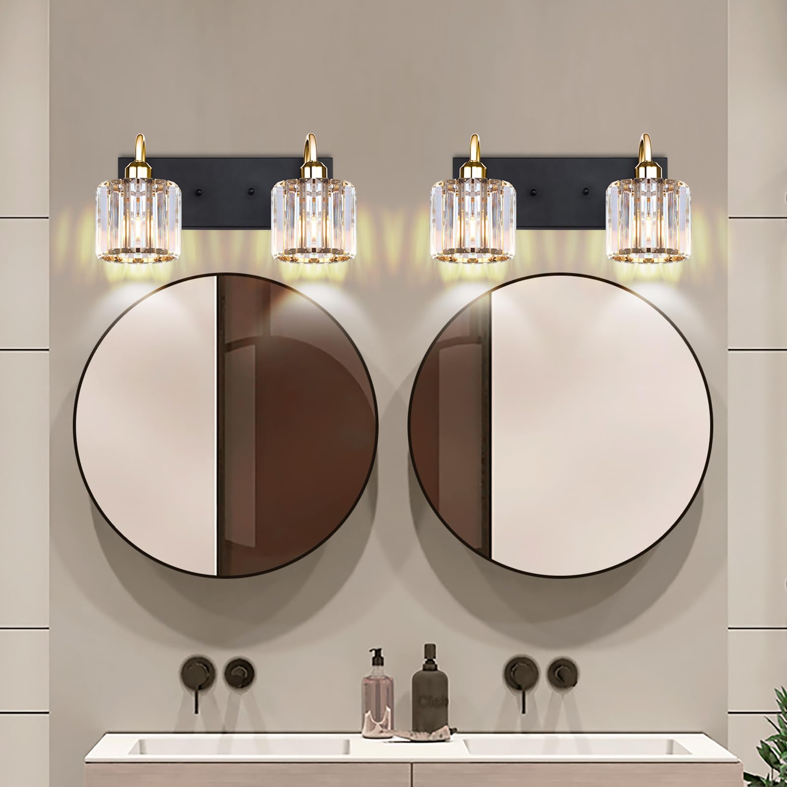 Bathroom Vanity Light,Gold Bathroom Light Fixtures,Vanity Lights For Bathroom,Bathroom Light Fixtures Over Mirror,Black 2 Light