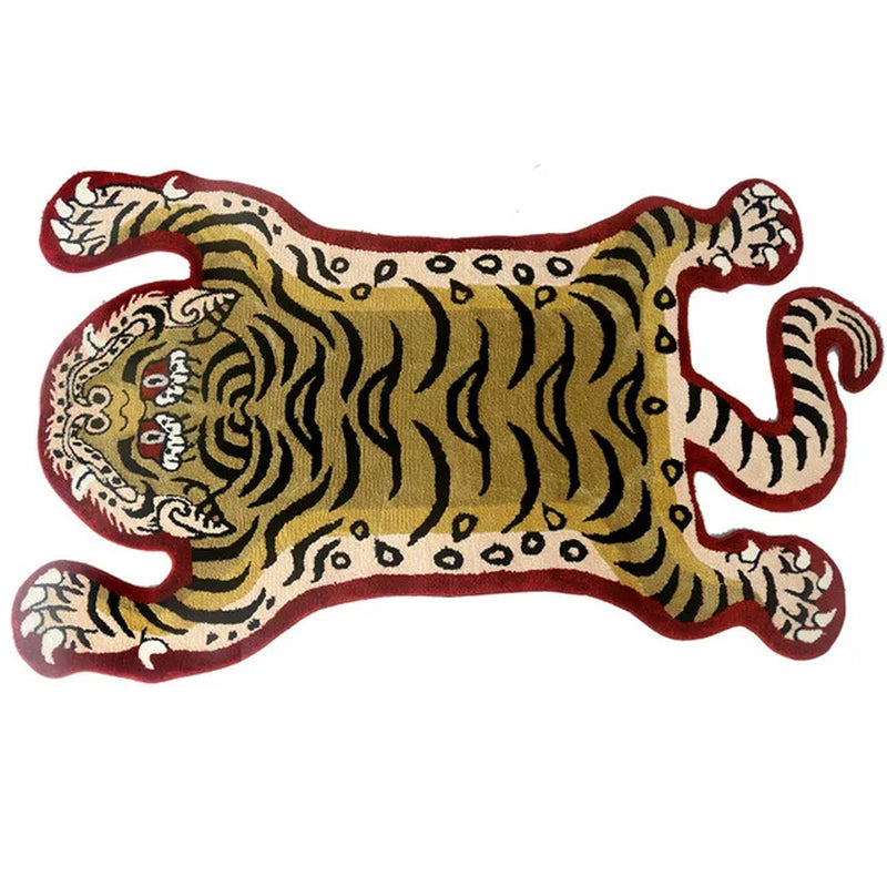 Bionic Tiger Decorative Rug - Unique Shaped Floor Mats for Living Room and Bedroom Decoration