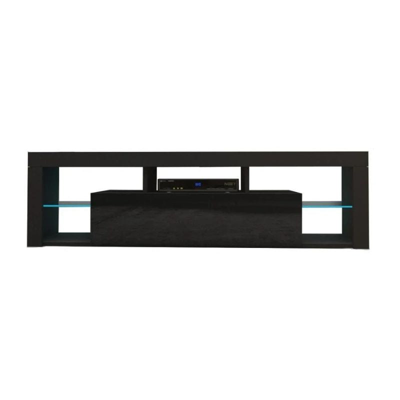 NNEDSZ Modern TV Cabinet Living Room Furniture 200cm Black-2