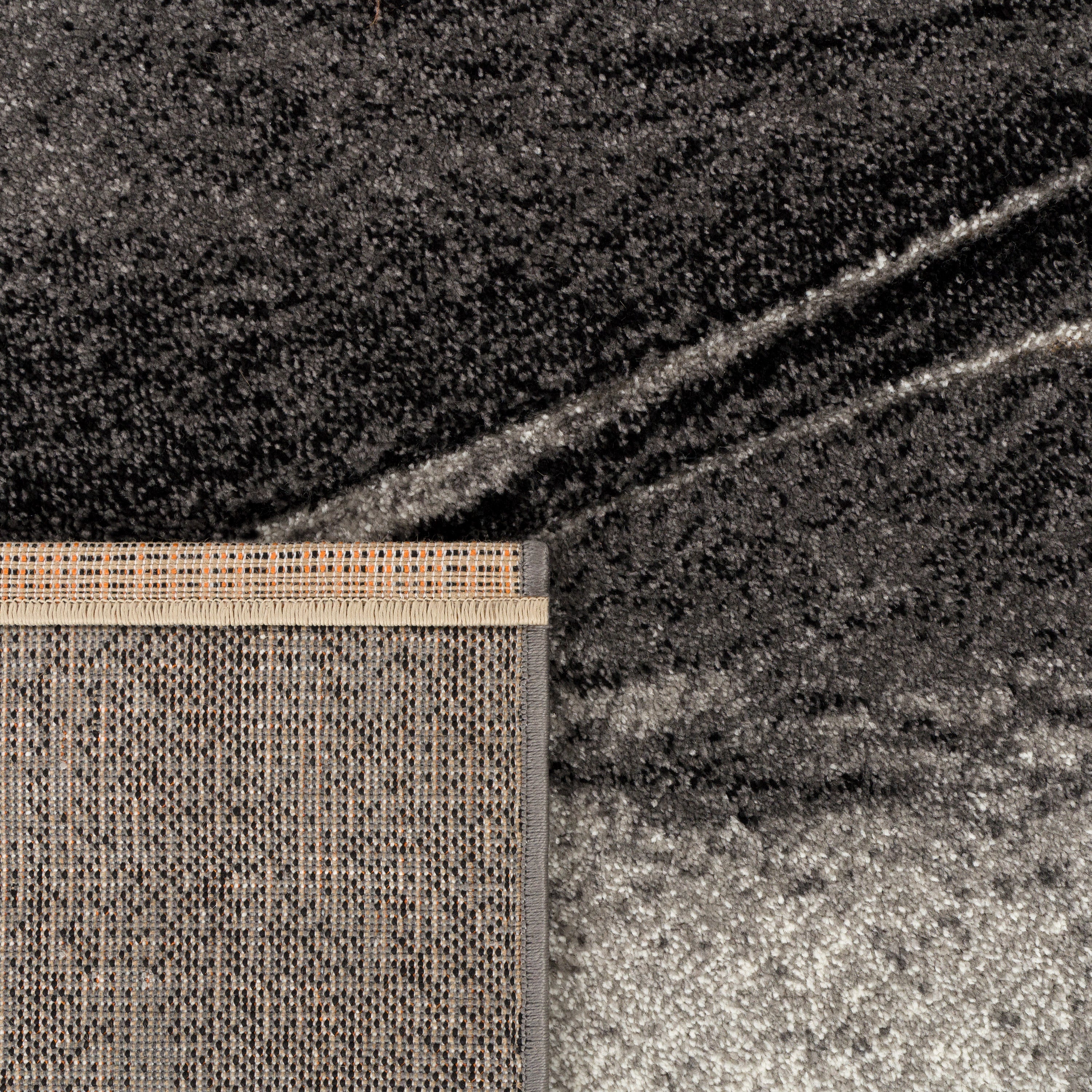 Modern Living Room Rug Brilliance Abstract Design - Grey-3