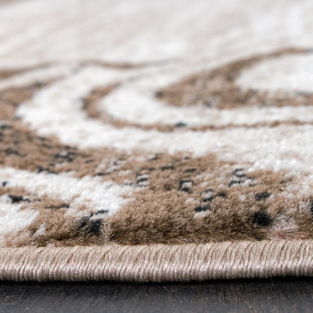 Brown Beige Designer Rug for Living Room-2