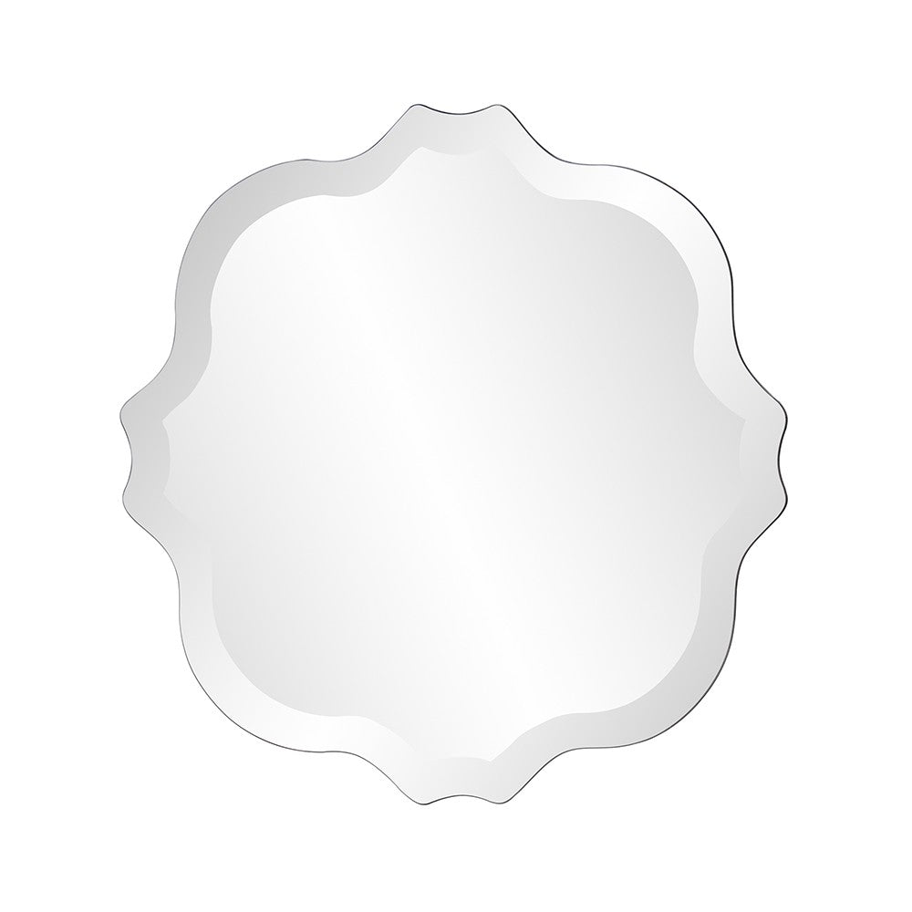16" Gray Abstract Unframed Accent Mirror-2