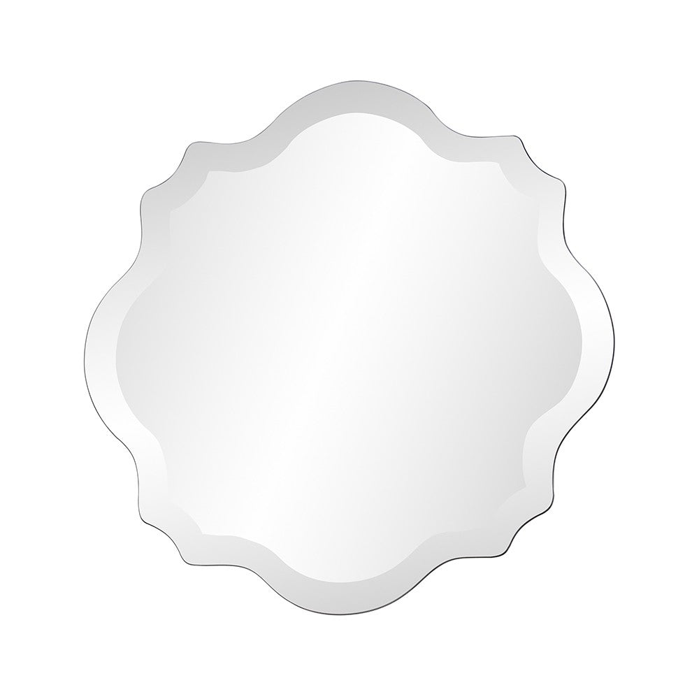 16" Gray Abstract Unframed Accent Mirror-4