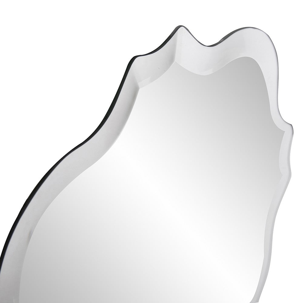 16" Gray Abstract Unframed Accent Mirror-5