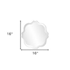 16" Gray Abstract Unframed Accent Mirror-8