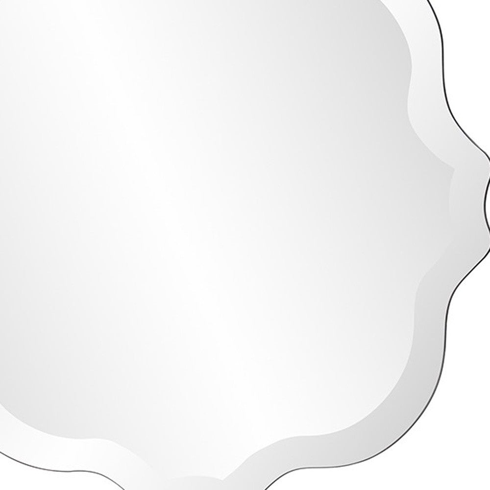 16" Gray Abstract Unframed Accent Mirror-6