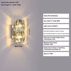 Crystal Wall Lamp Living Room Bedroom Stair Wall Lamp