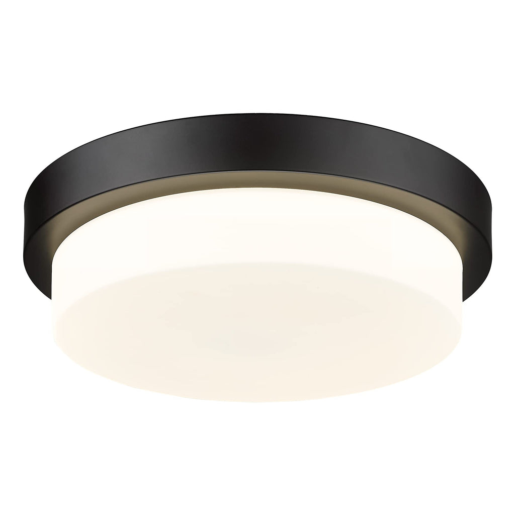 Audickic Black Flush Mount Ceiling Light, 13Inch Close To Ceiling Light Fixtures 24W 2200Lm Dimmable 2700K/3000K/4000K/5000K/600