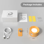 1Pc/2Pcs LED Wall Sconces, 3 Brightness Levels 3 Color Modes Wall Lights, Battery Operated 360° Rotatable Touch Control Wall Lam