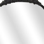 16" Black Metal Arch Accent Mirror-7