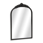 16" Black Metal Arch Accent Mirror-2