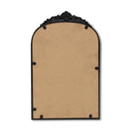 16" Black Metal Arch Accent Mirror-4