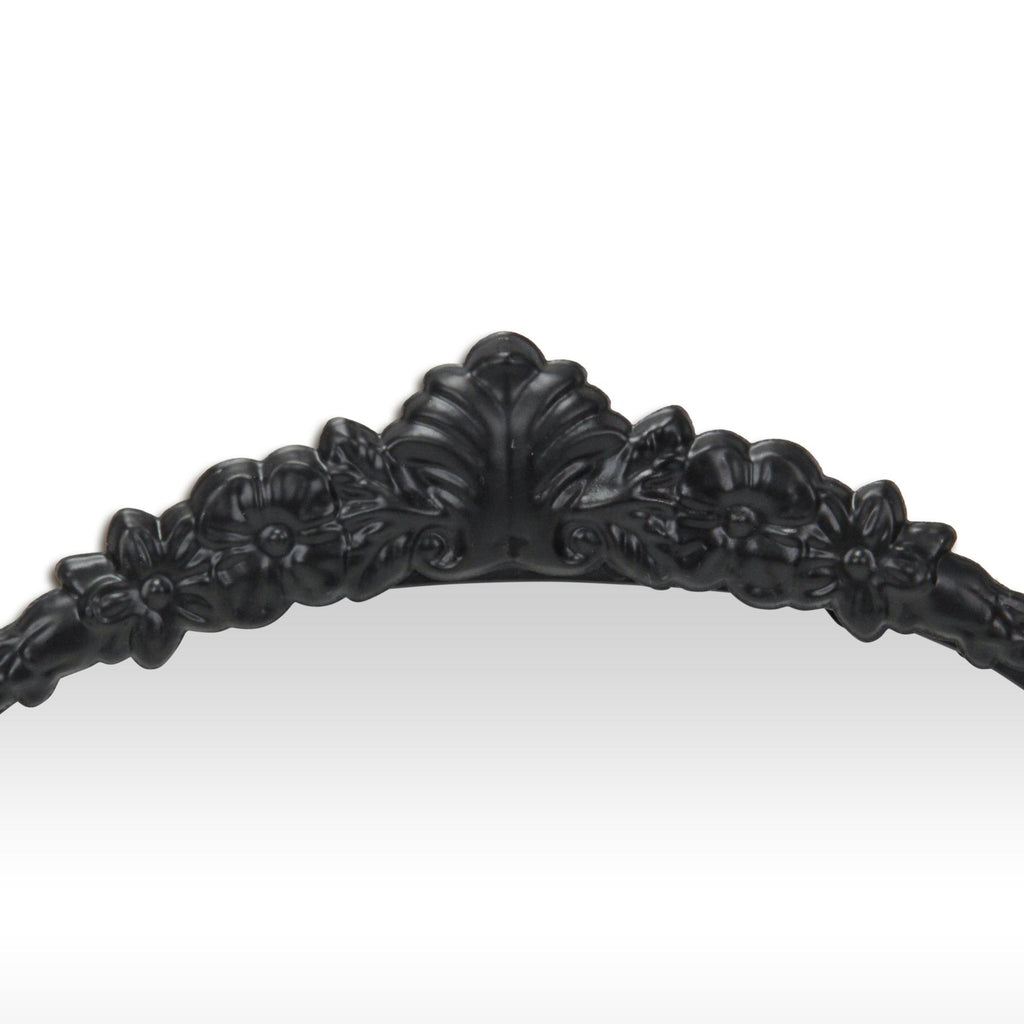 16" Black Metal Arch Accent Mirror-5
