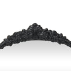 16" Black Metal Arch Accent Mirror-5