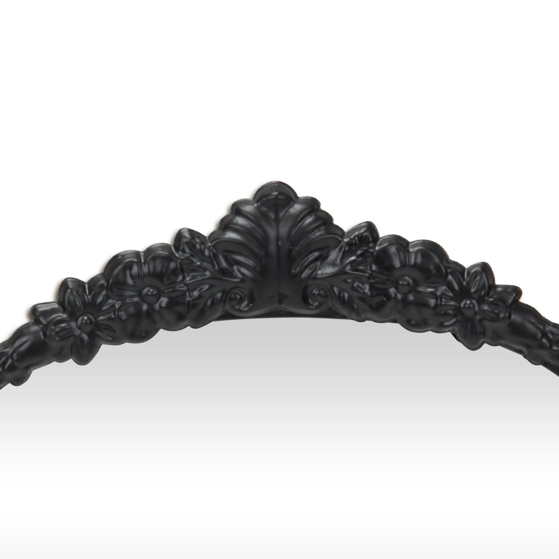 16" Black Metal Arch Accent Mirror-5