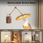 Rechargeable Light Bulbs With Remote - E12 Battery Operated Light Bulb No Electricity, Detachable Magic Light Bulb, 15 Colors &