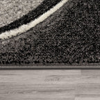 Modern Living Room Rug Brilliance Abstract Design - Grey-2