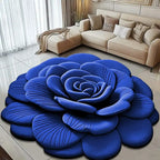 Alien Floral Plush & Diatomaceous Earth Floor Mat Bathroom Absorbent Anti-Slip 3D Fresh Flower Pattern Door Mats Dirt-Resistant