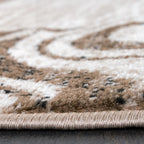 Brown Beige Designer Rug for Living Room-2