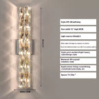 Crystal Wall Lamp Living Room Bedroom Stair Wall Lamp