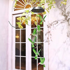 1Pc Solar Light Hummingbird Wind Chimes Outdoor Decor Yard Decor for Christmas Gardening Gift Birthday Gift Halloween Decoration