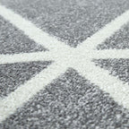 Modern Geometric Rug for Living-Room in Gray-2